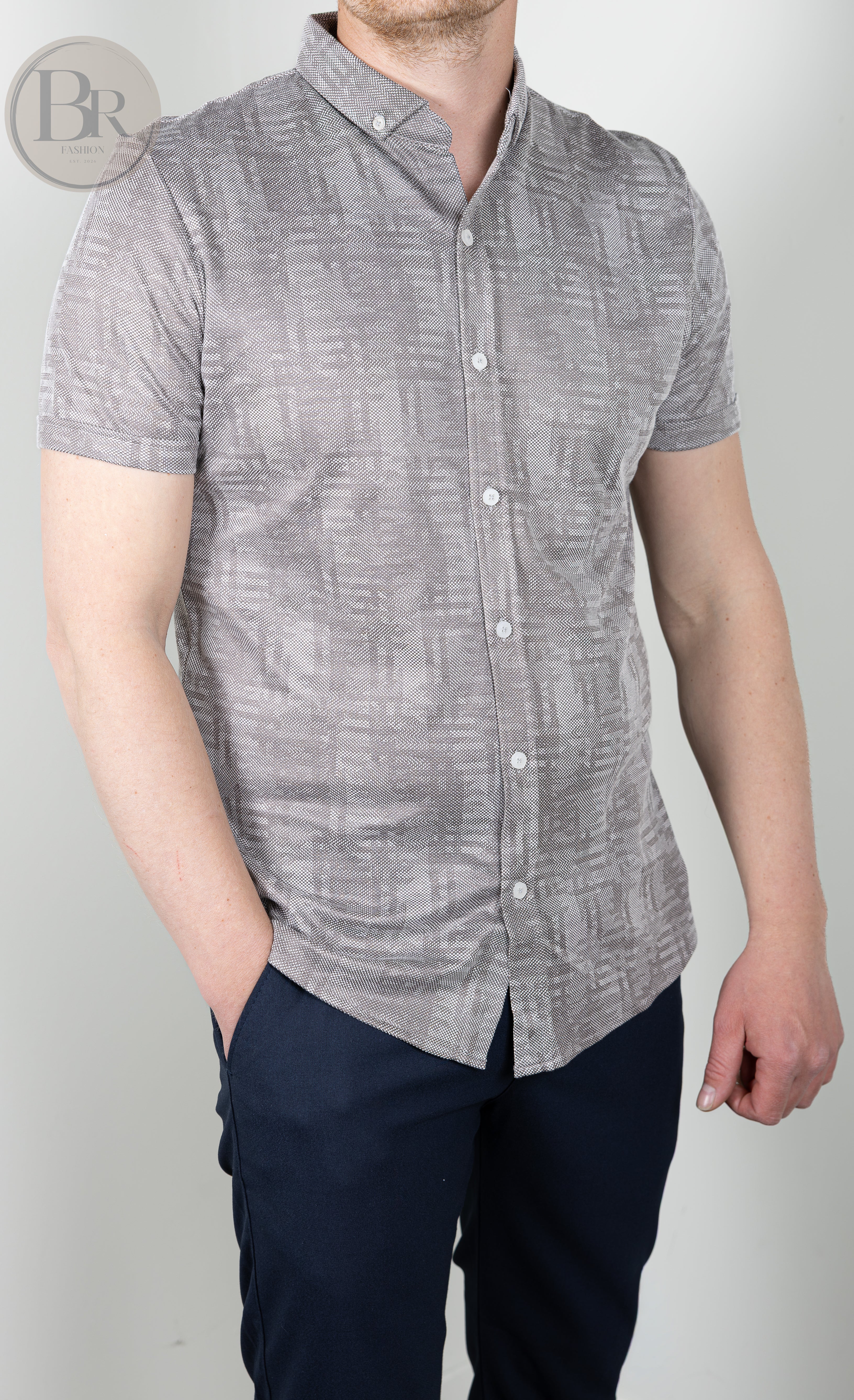 Summer knit overhemd
