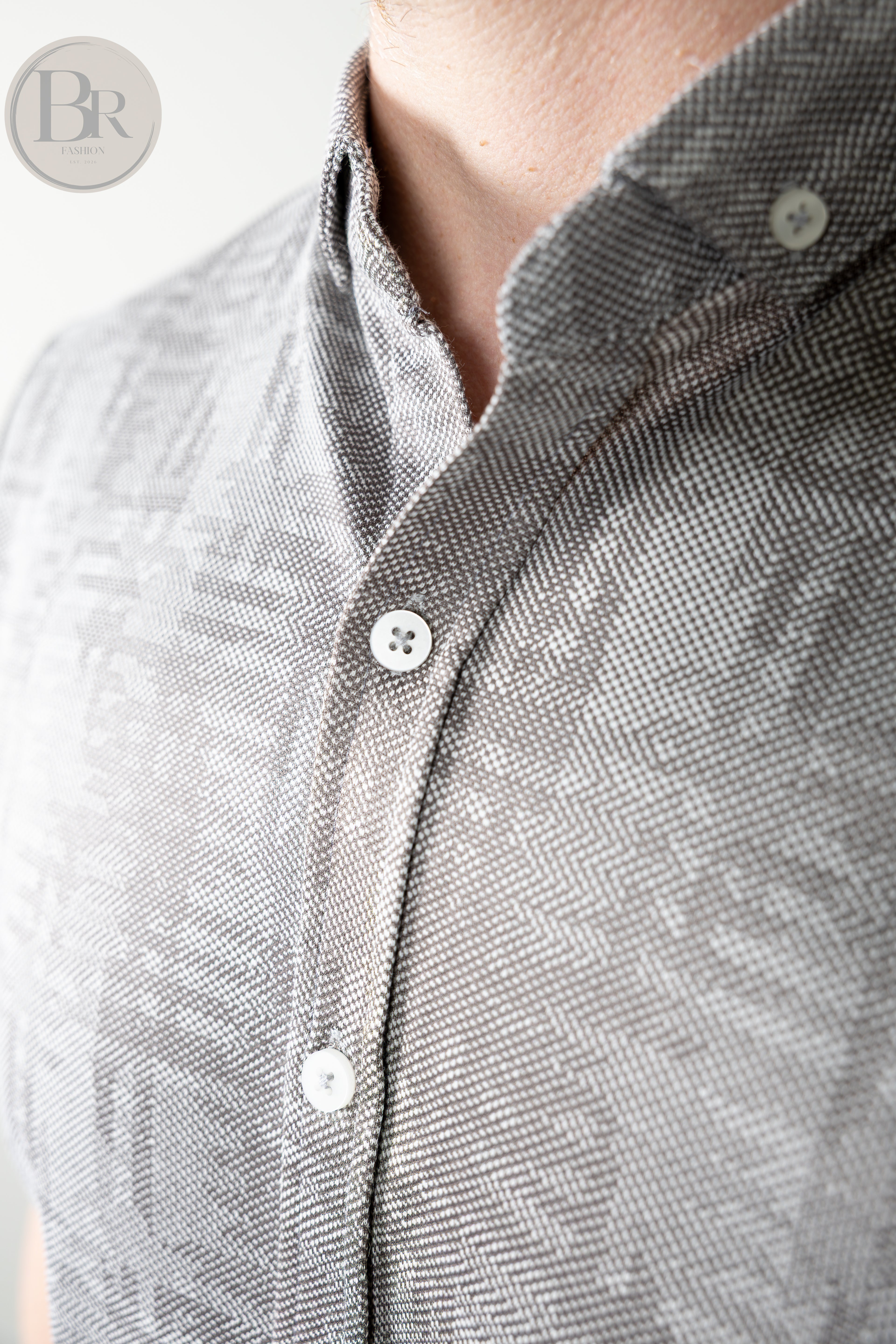 Summer knit overhemd