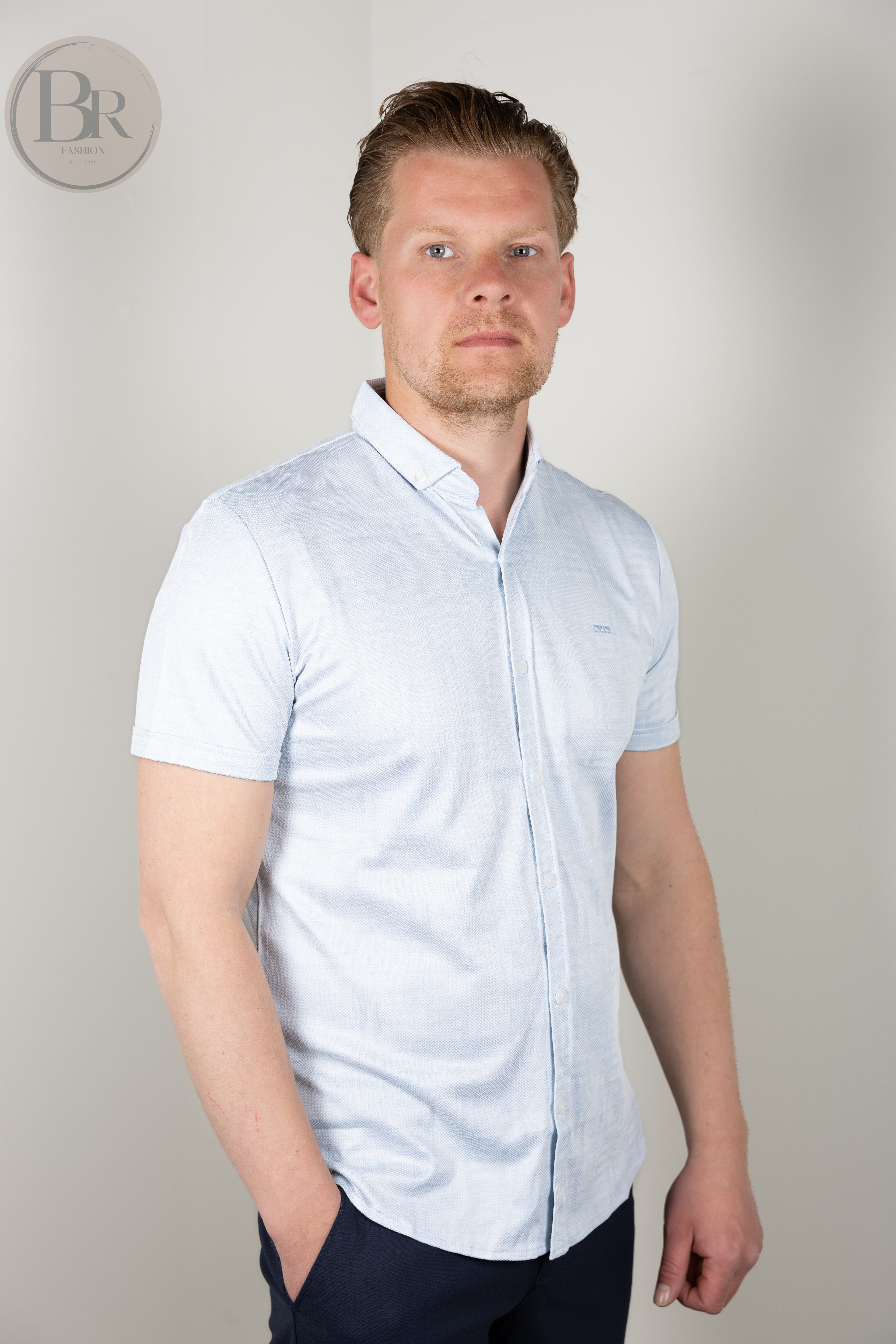 Summer knit overhemd