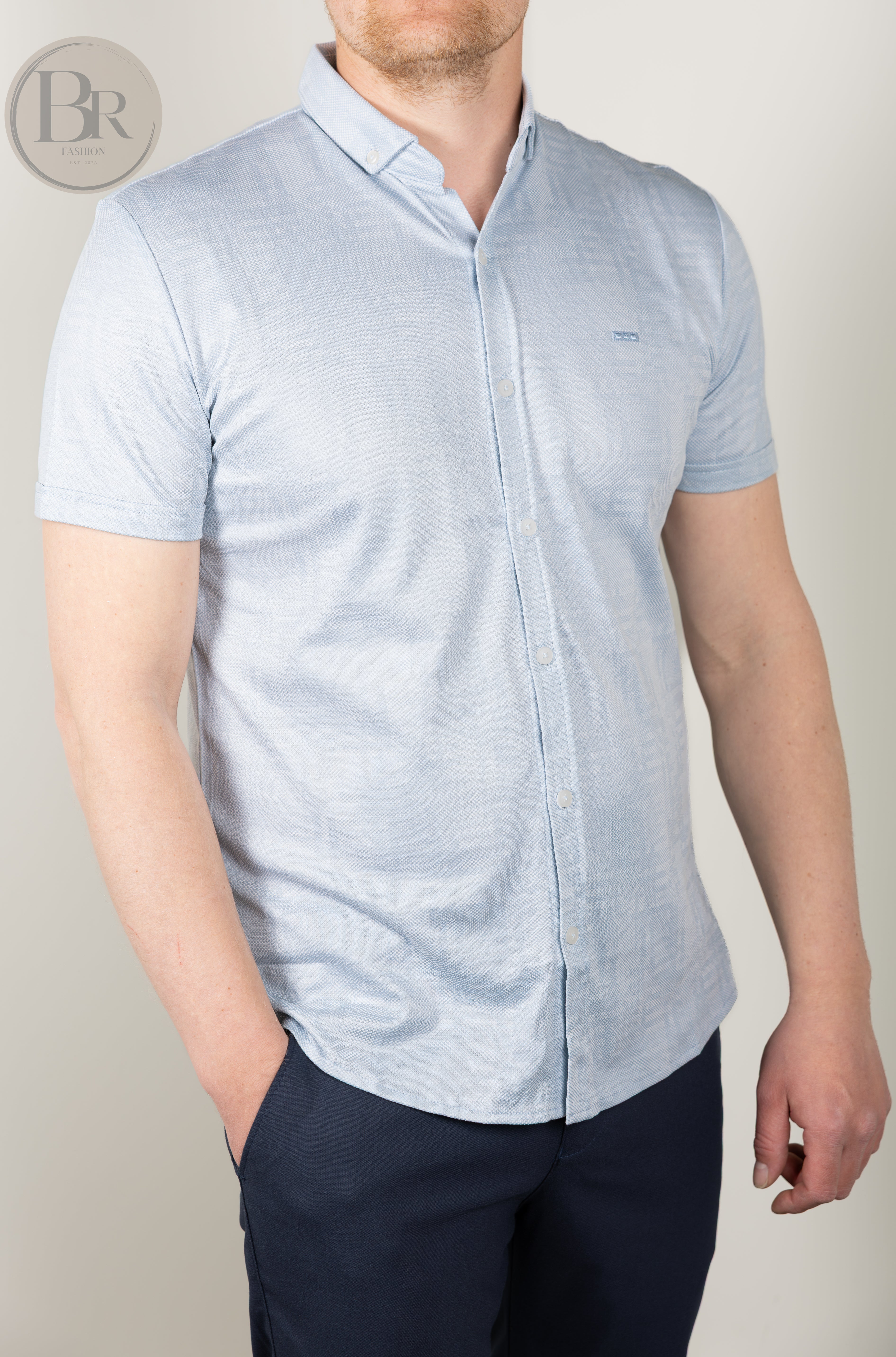 Summer knit overhemd