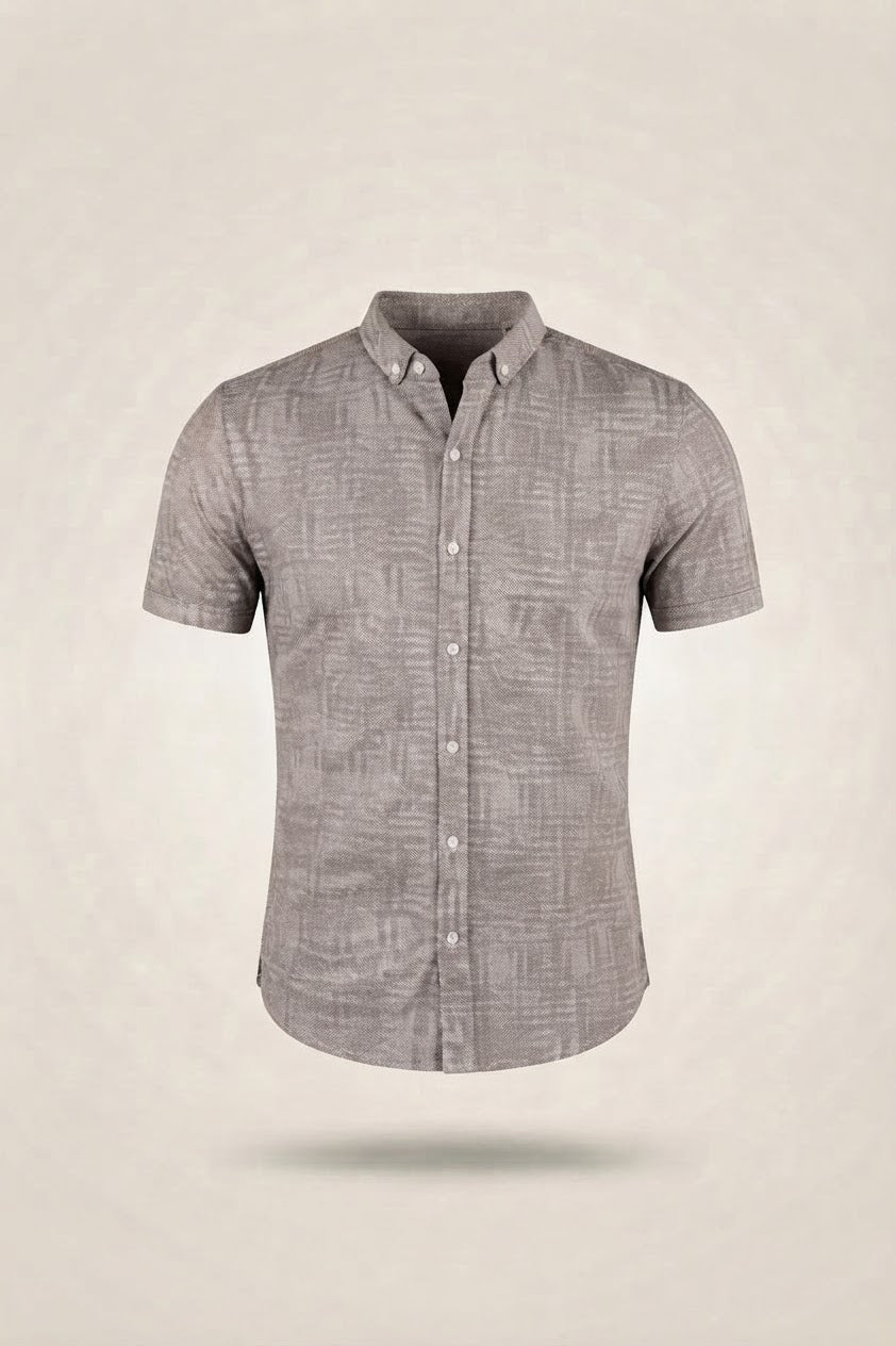 Summer knit overhemd