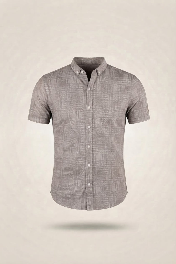 Summer knit overhemd