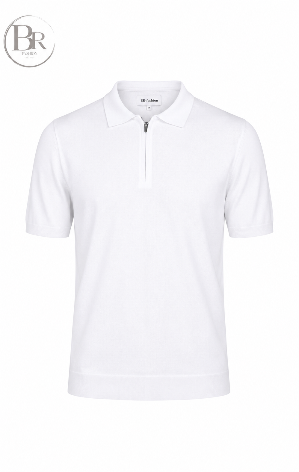 Polo met zichtbare ritssluiting